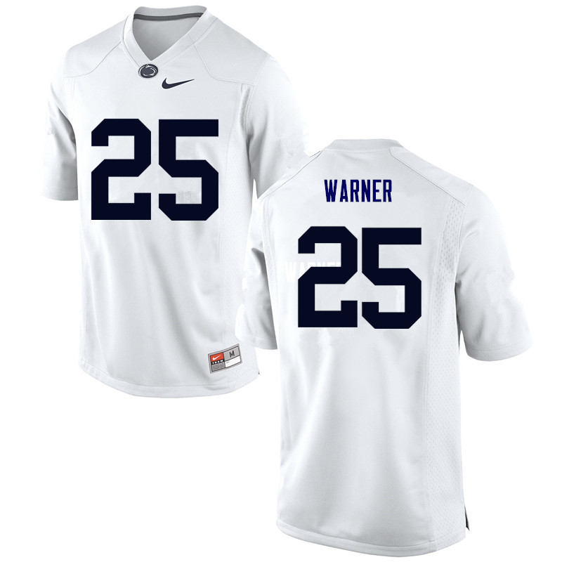 Men Penn State Nittany Lions #25 Curt Warner College Football Jerseys-White - Click Image to Close